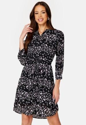 SELECTED FEMME Damina 7/8 AOP Dress 42 Black AOP:AOP Langærmede kjoler Dam