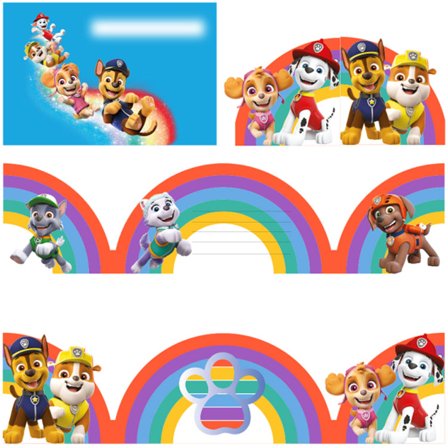 Paw Patrol Inbjudningskort & Kuvert 8-pack - Paw Patrol Kalas Dekoration - Kalaslagret.se