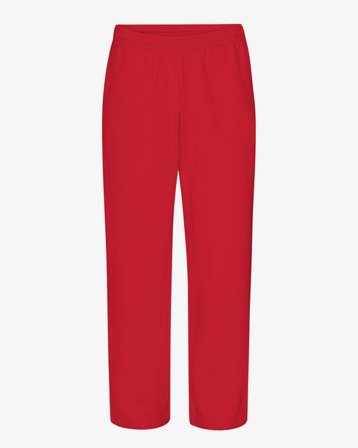 Organic Straight Leg Sweatpants - Scarlet Red - Male - M