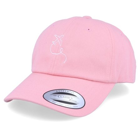 Bacpakr - Pink adjustable Czapka Z Daszkiem - Airplane Pink Dad Cap Adjustable @ Hatstore