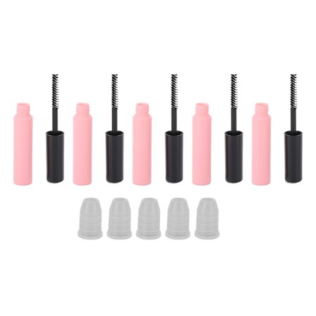 5 st 1,5 ml tomma mascaratuber med gummipropp