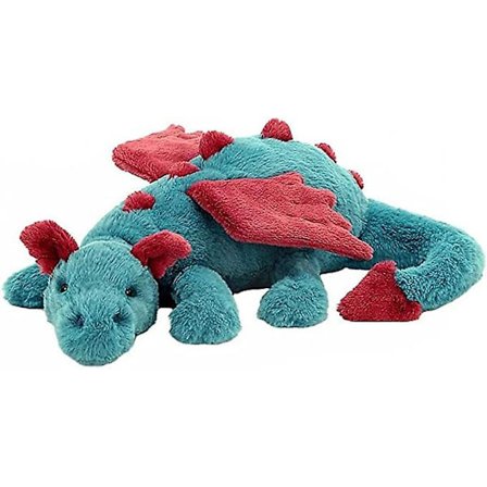 24 tum plyschdjur för ångest, drakplysch, snödrake, ångestdjur, söt med små vingar, plyschleksak