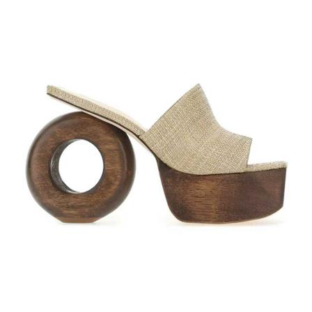 Cult Gaia, High Heel Sandals Beige, Dames, Maat:36 EU