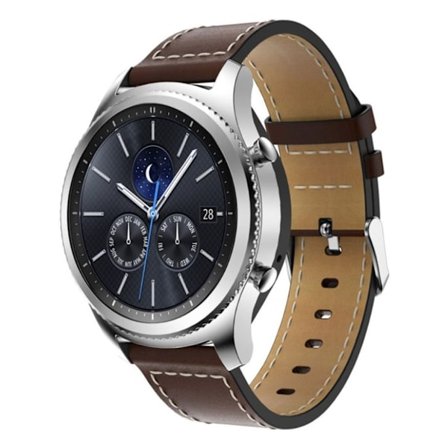 Samsung Gear S3 Frontier klockarmband i äkta läder - Kaffe