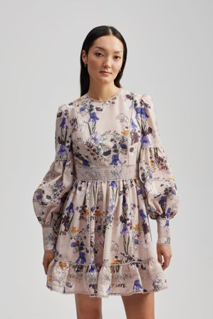 Malina - Taylor Minikleid - XS - Fall Blooms