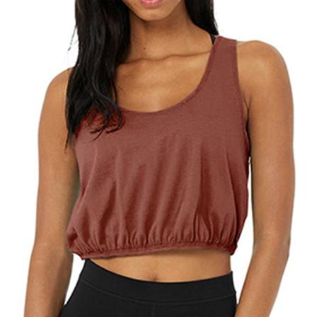 Ärmlös T-shirt För Träning Med Scoop-neck För Damer