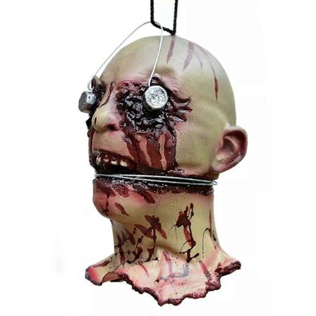 Realistisk Walking Dead Zombie Rådnende Lig Afhugget Hoved Rekvisit