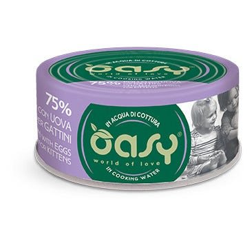 Oasy Wet Cat More Love Pollo Con Uova Per Gattini Lattina 70g