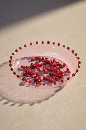 Jotex - Serveringsfat Lysrosa/vinrød - VIOLA - Kjøp Tallerkener hos Jotex