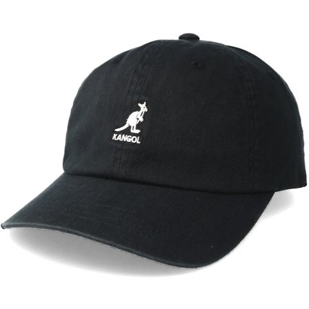 Kangol - Noir adjustable Casquette - Washed Baseball Black Adjustable @ Hatstore