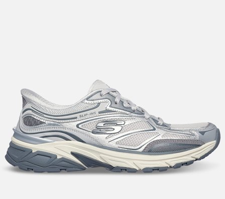 Skechers, Slip-ins: Stamina Sport, 39,5, Sølv, Dame
