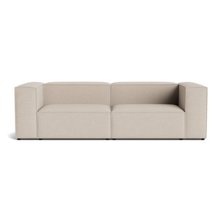 Lissabon XL 2-Sitzer-Sofa in Danubio Beige, extrabreites Design für maximalen Komfort, moderner Stil, hochwertiger Stoffbezug, Höhe 70cm.