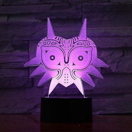 2025 Ny 3d Led Legend Of Zelda Uggla Nattlampa Färgglad Barnrum Anime Bordslampa