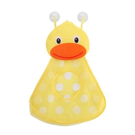 Baby Badeleker Liten And Lille Frosk Spedbarn Barn Leke Oppbevaringsnett Med Sterk Sugkopp Lekepose Nett Baderom Oppbevaringspose Big Yellow Duck