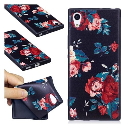 Sony Xperia XA1 Blødt silikone cover - Roser