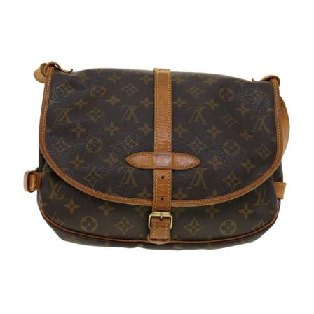 Louis Vuitton Vintage, Pre-owned Saumur 30 Monogram Messenger Bag Bruin, Dames, Maat:ONE Size