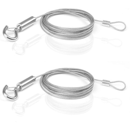 Bildhängtråd, rostfri ståltrådögla, upphängningssladd för belysningsarmaturer