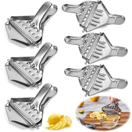 Manuel Citrus Juicer - Poleret Rustfrit Stål - 6 Dele - Holdbar - Ergonomisk