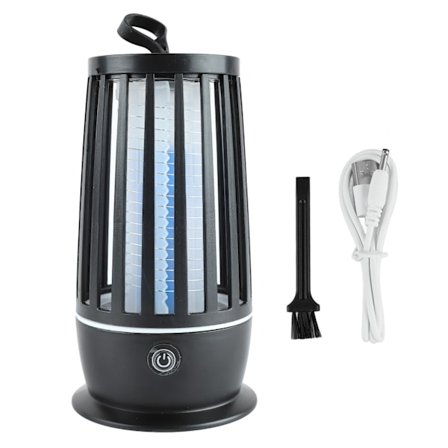 Elektrisk Flugfälla Lampa USB Uppladdningsbar Tyst Inomhus Utomhus 110V 220V