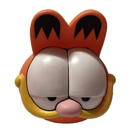 Söt tecknad gris spargris myntbank mjuk plast tecknad pengar förvaringsbehållare för barn pojkar flickor Garfield huvud Type C