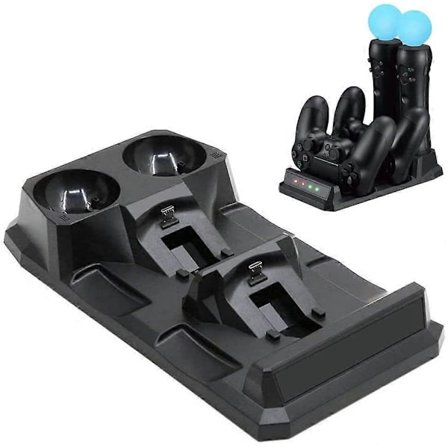 PS4 MOVE fyr-laddnings PS4-kontrollerhållare laddning PS4 MOVE-hållare laddning PS4-spelkonsolladdare