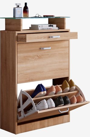 VCM - Vcm Skoskåp Braso - Beige - Skoskåp - Från Homeroom