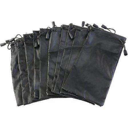 Pakke med 20 Solbriller Briller Rengjøring Oppbevaringsposer Svart