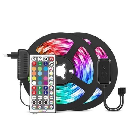 RGB 20m LED-list RGB5050 Musiksynkronisering LED-list MultiColor ColorRGB 20m 5050 LED-list