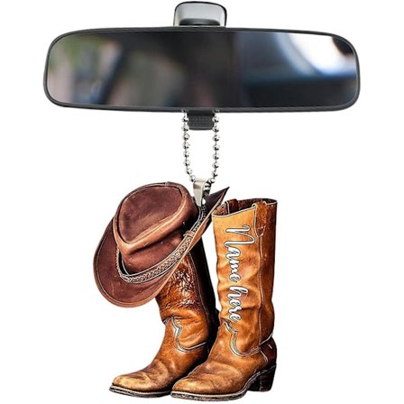 Cowboy Boot Shape Keychain Pendant Realistic Delicate Compact Key