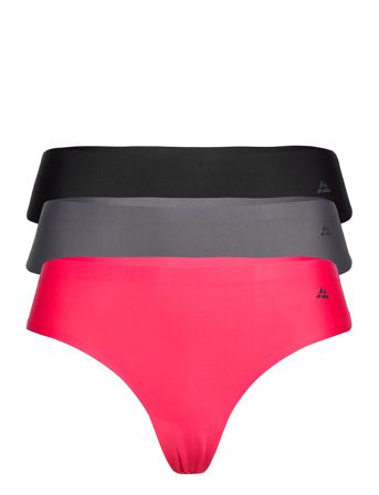 Invisible Thong 3 Pack Stringit Alusvaatteet Monivärinen/Kuvioitu Danish Endurance