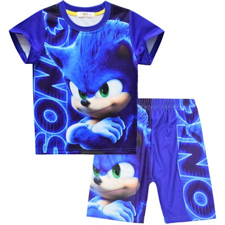 Sonic The Hedgehog Pyjamas för pojkar Barn T-shirt & shorts Pyjamasset