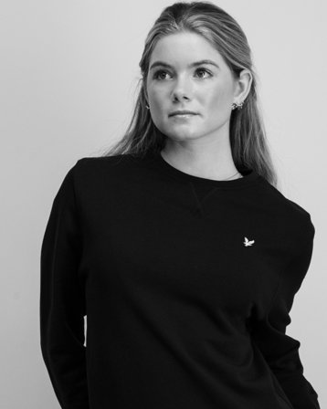 Lyle & Scott Crew Neck Sweatshirt Sort Trøjer Pige - Kids Brand Store