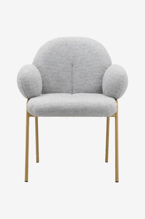 Loft24 - Spisestol Iwama, 2 stk. - Grå - Armstoler - Fra Homeroom