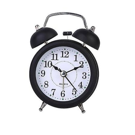 Vækkeur Analog Kvarts Klassisk Dobbelt Klokke Vækkeur N