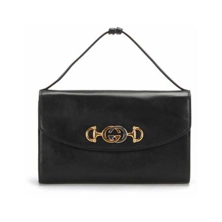 Gucci Vintage, Pre-owned bag Zwart, Dames, Maat:ONE Size,leer