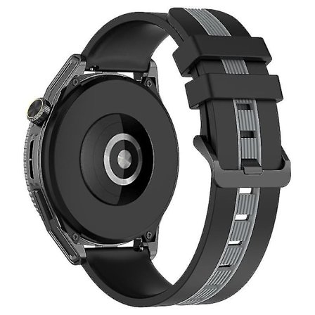 Sportband för Huawei Watch GT 3 SE/Watch GT, Dubbel 22mm klockarmband andningsbart mjukt silikonband