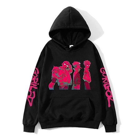 Gorillaz Album Print Luvtröja for menn Musikkband Genser Langærmet Cracker Island Klær Unisex Streetwear Kpop Høsttopp W