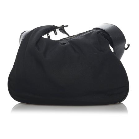 Gucci Vintage, Pre-owned Shoulder Bag Zwart, Dames, Maat:ONE Size,nylon