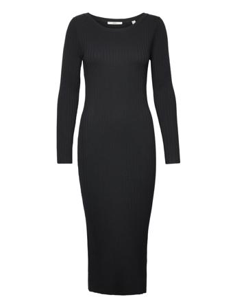 Dresses Flat Knitted Maxikjole Festkjole Sort Esprit Casual