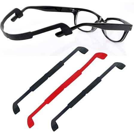 3-pack halkfria glasögonband, silikonögonglasögonhållare