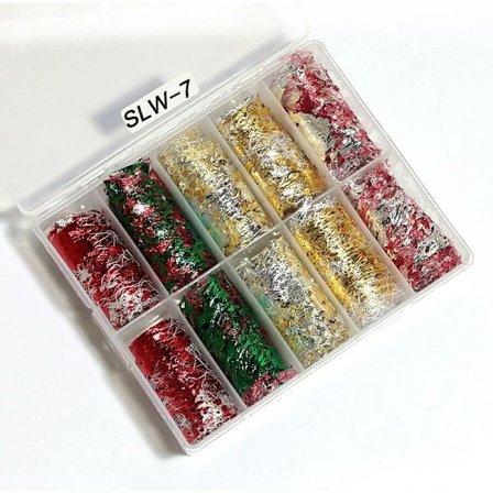 10 stk. neglefolieklistremerker gull sølv negleoverføringsfolie wraps klistremerke glitter flamme neglefolieklistremerker neglekunst DIY dekor