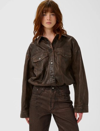 Gestuz Gzcellie Denim Jacket - Brown - 38