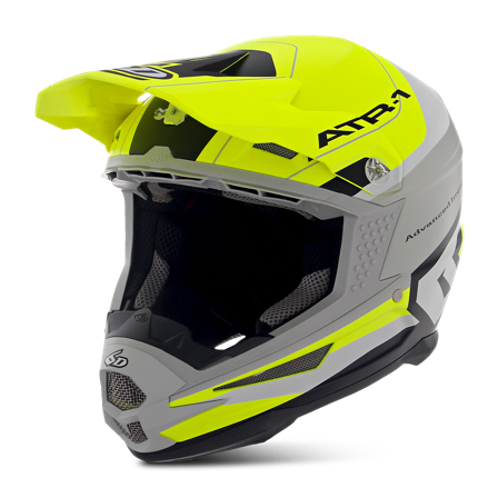 Casco Cross 6D ATR-1 Pace Giallo-Grigio L 58-59cm