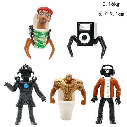 Mub- New Toiletman handicraft doll model ornament opp 5 toilet people