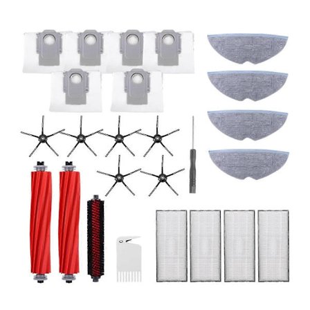 För S7 T7S T7S Plus Dammsugare Delar Huvudborste Sidoborste HEPA-filter Moppduk