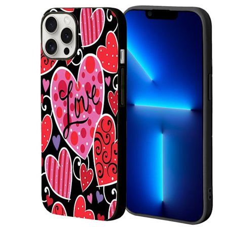 Dramatiska iPhone 15 Pro Max-skal, Sött iPhone 14-skal för iPhone 17 16 15 14 13 XR X 8 12 11 PRO Max 7 XS 6 Plus Alla hjärtans dag-skal