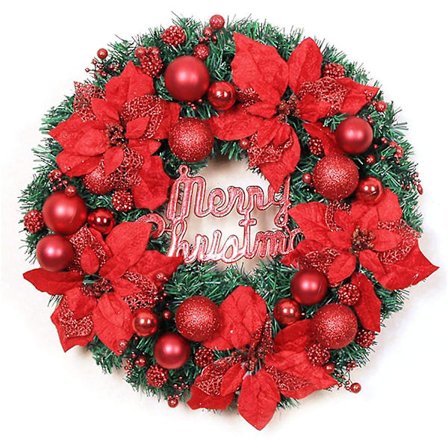 Julkrans 50cm Konstgjorda Bär God Jul