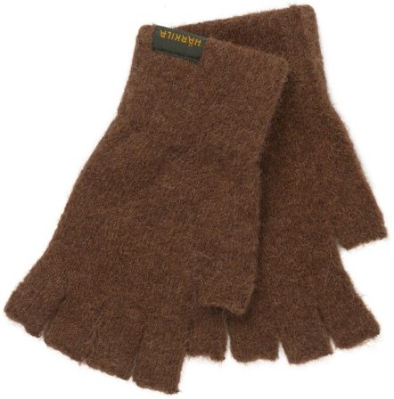 Härkila M's Alpacka Half Finger Gloves P inecone Brown