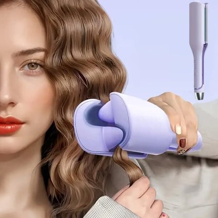 Elektrisk Keramisk Krøllejern 32 mm – 5 Temperaturindstillinger, Hurtig Opvarmning Bølgetang