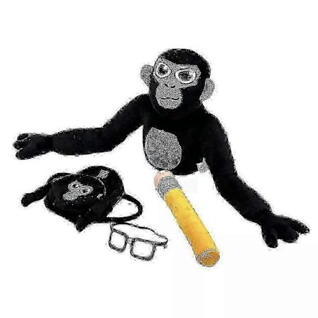 Bedårande Gorilla Tag Plyschleksak, Söta Apleksaker för Spelfantaster (FMY)